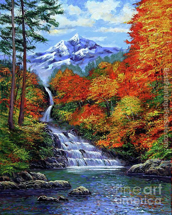 David Lloyd Glover Deep Falls in Autumn